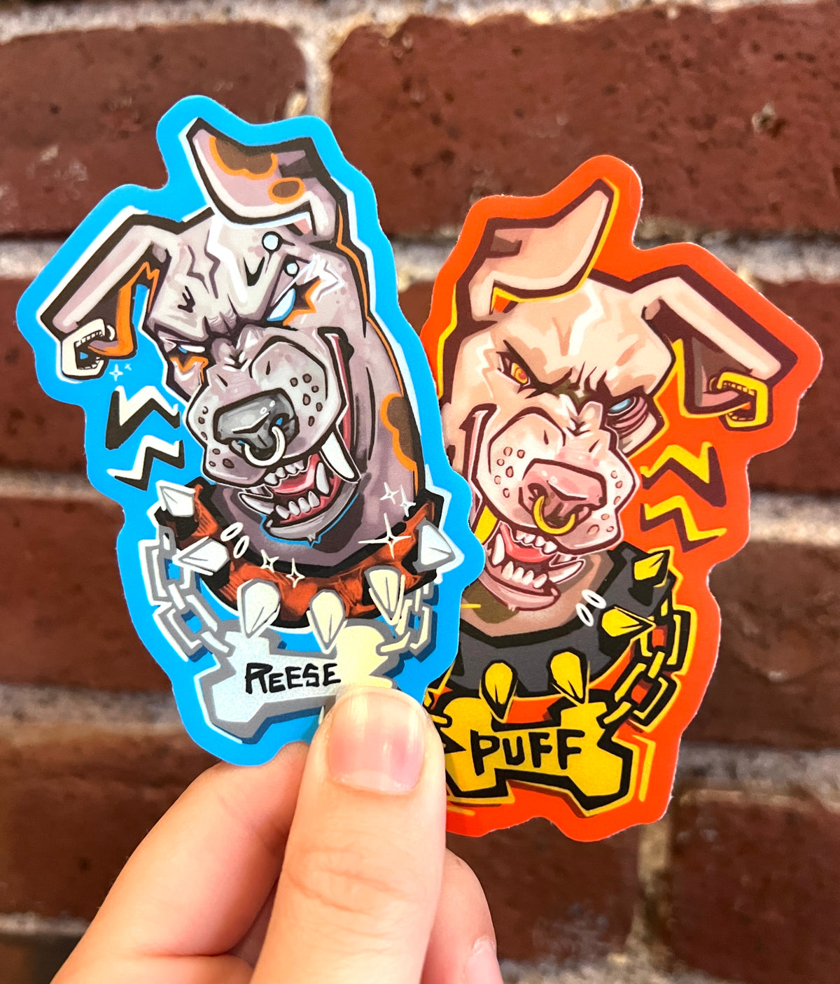 Reese & Puff Sticker Set