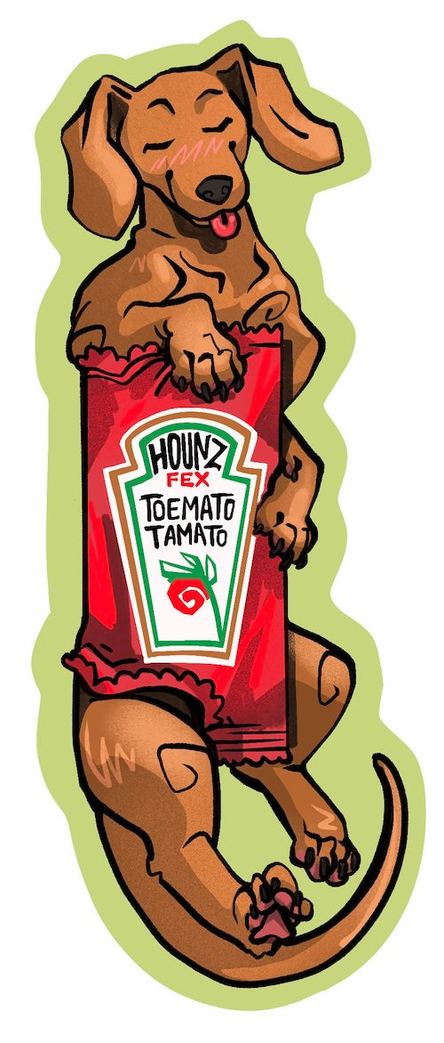 Ketchup and Mustard Stickers