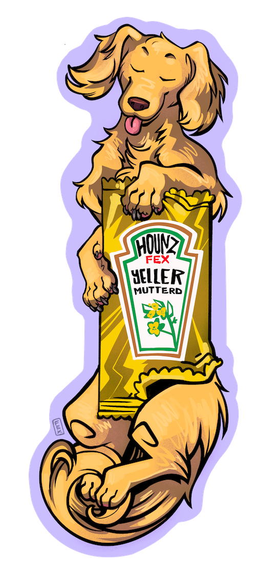 Ketchup and Mustard Stickers