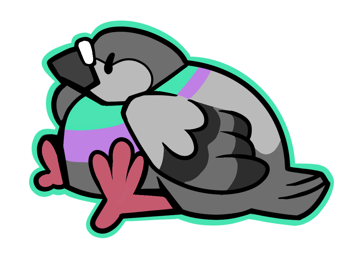 Squishy Pigeon Sticker