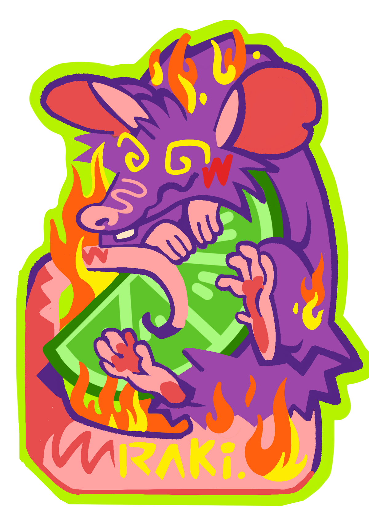 Raki Taki Sticker