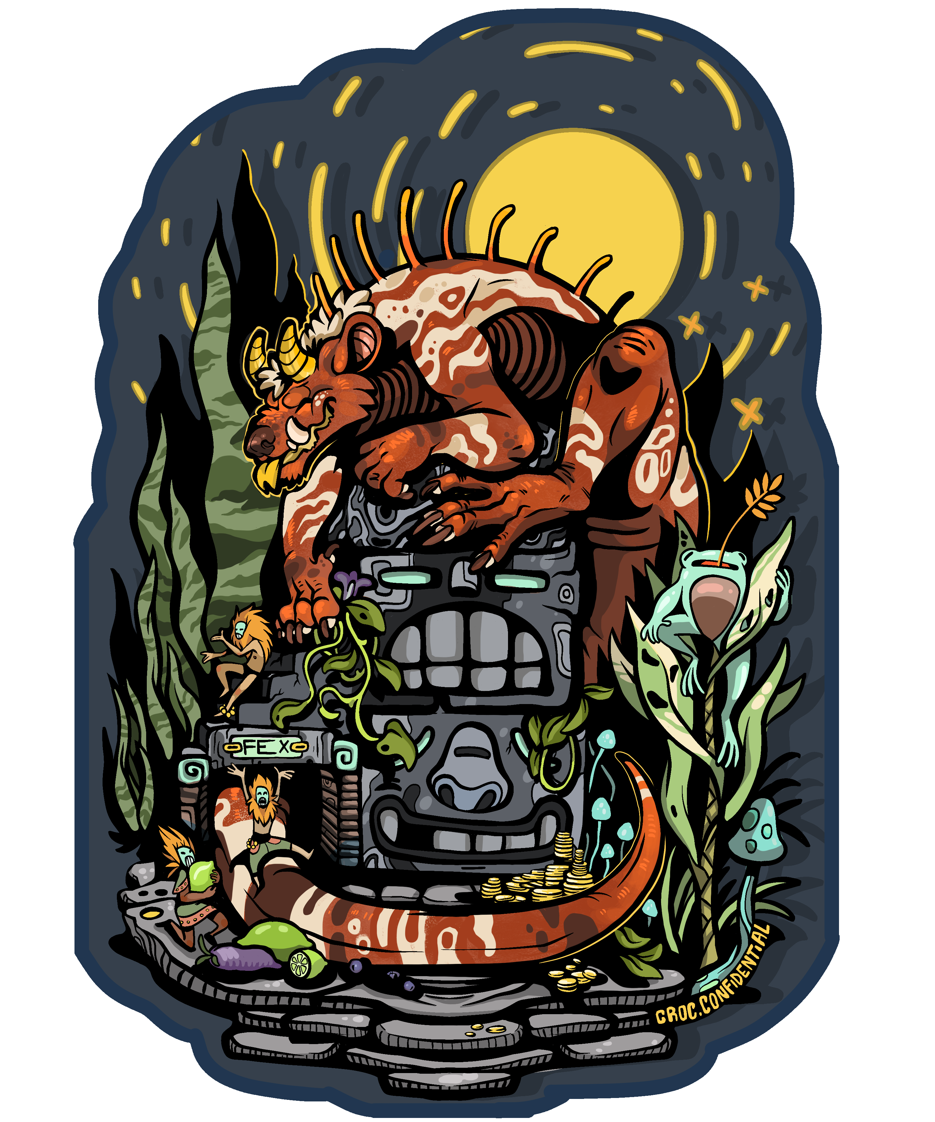 Jungle King Vinyl Sticker