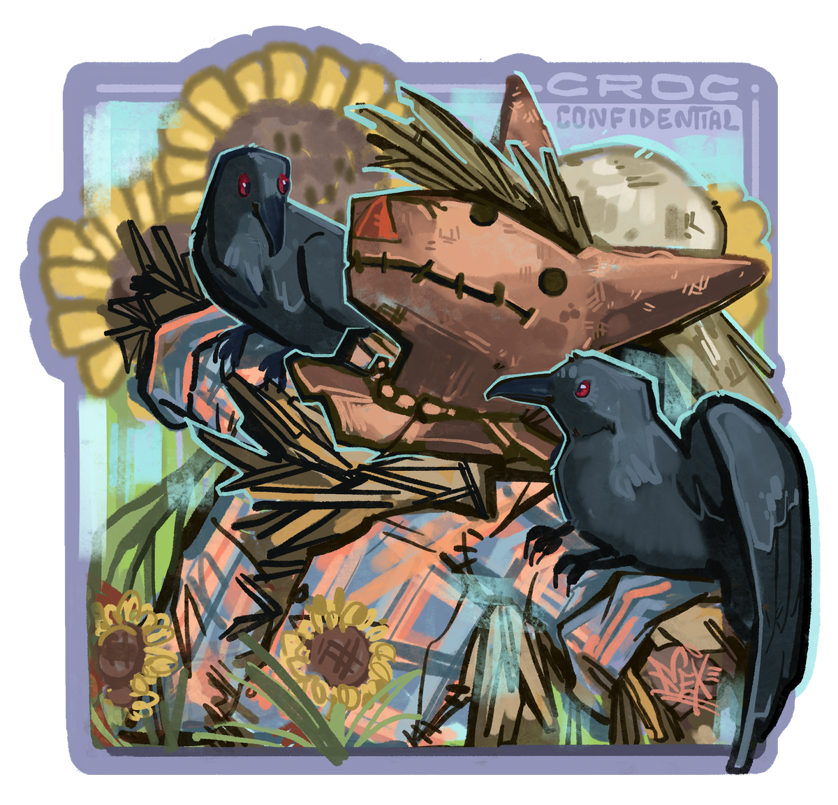 Scarecrow Sticker