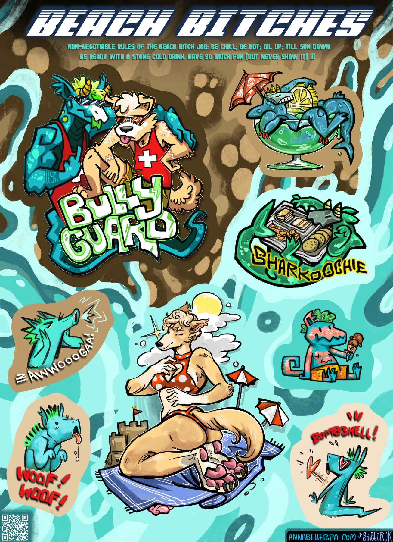Beach B*tch Sticker Sheet