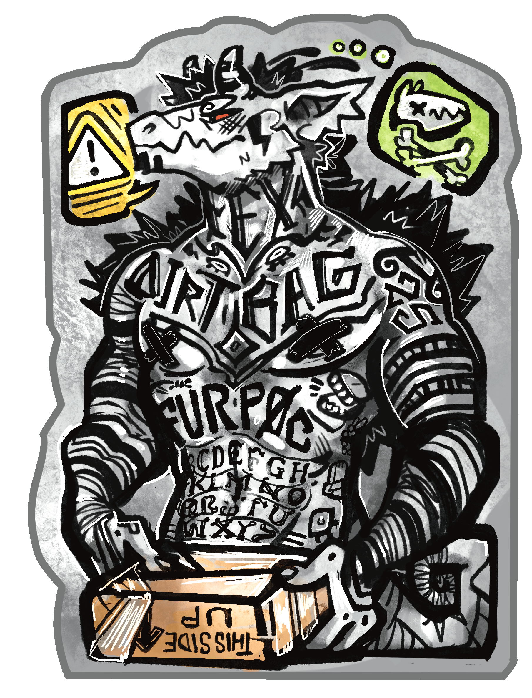 Furpoc '25 Dirtbag Vinyl Sticker