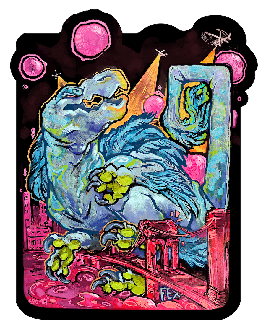 Bubblegum NYC Kaiju Sticker