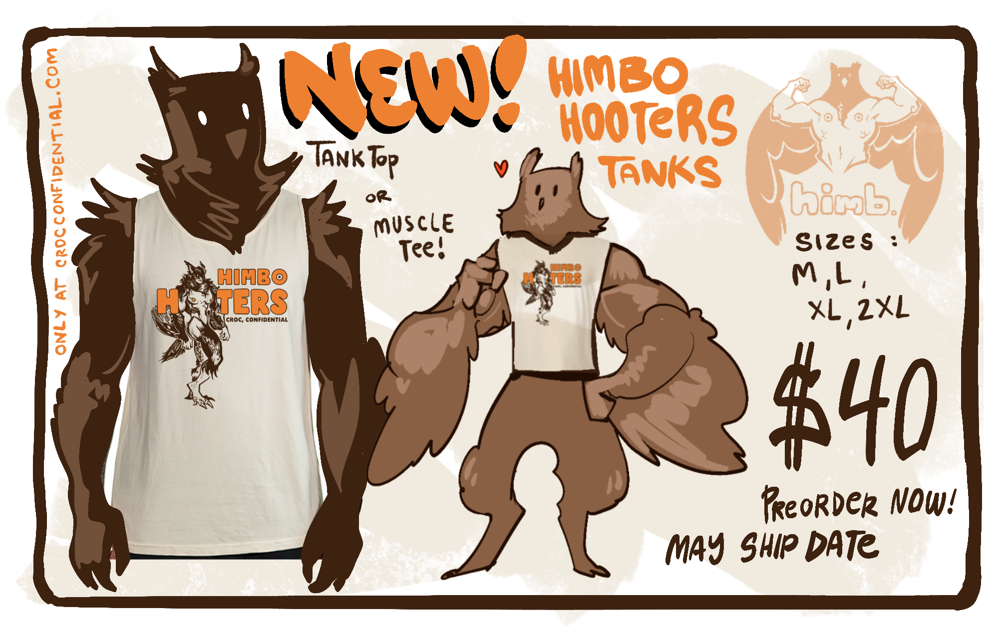 Himbo Hooters Muscle Tee