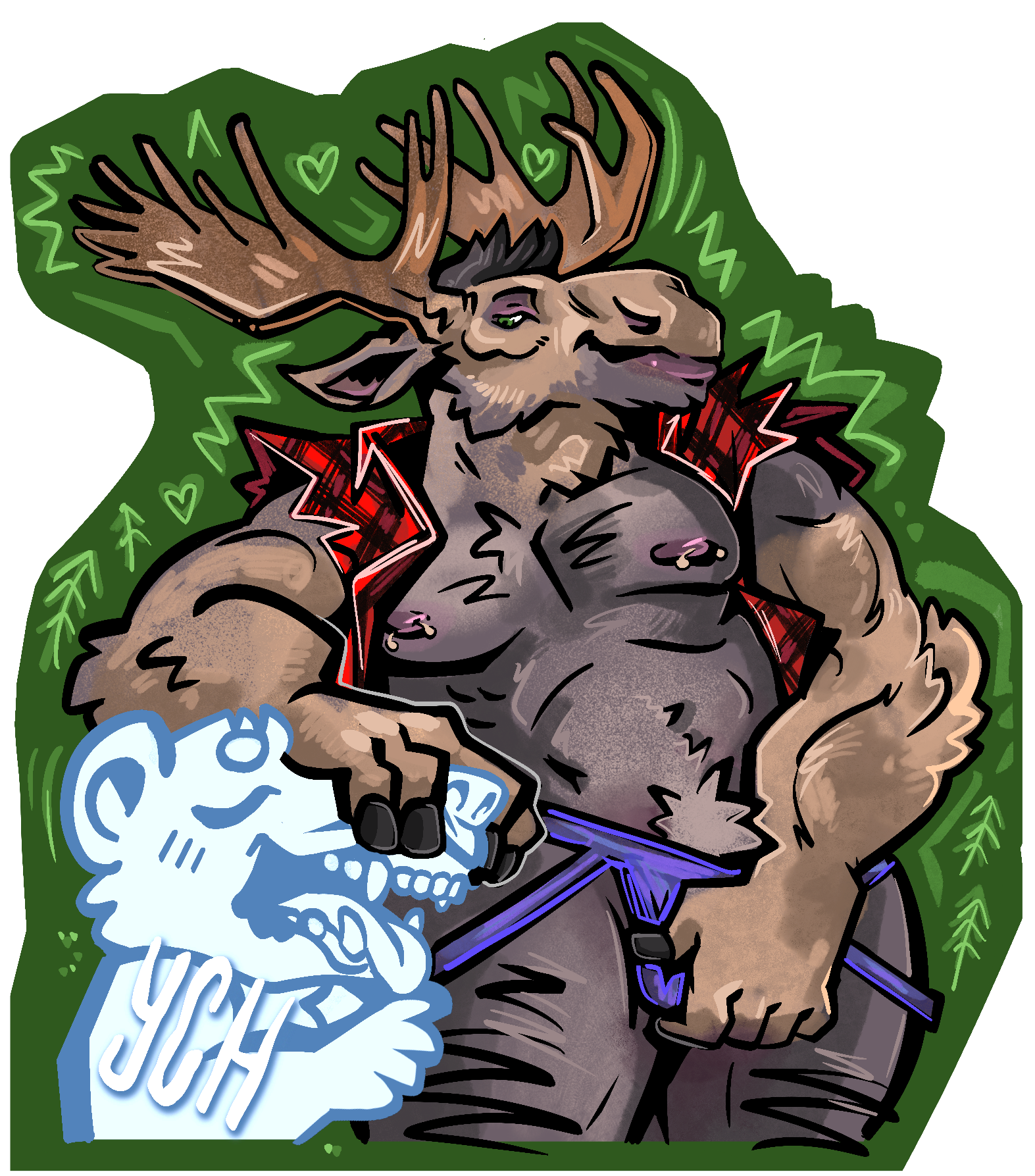 Moose Daddy Sticker