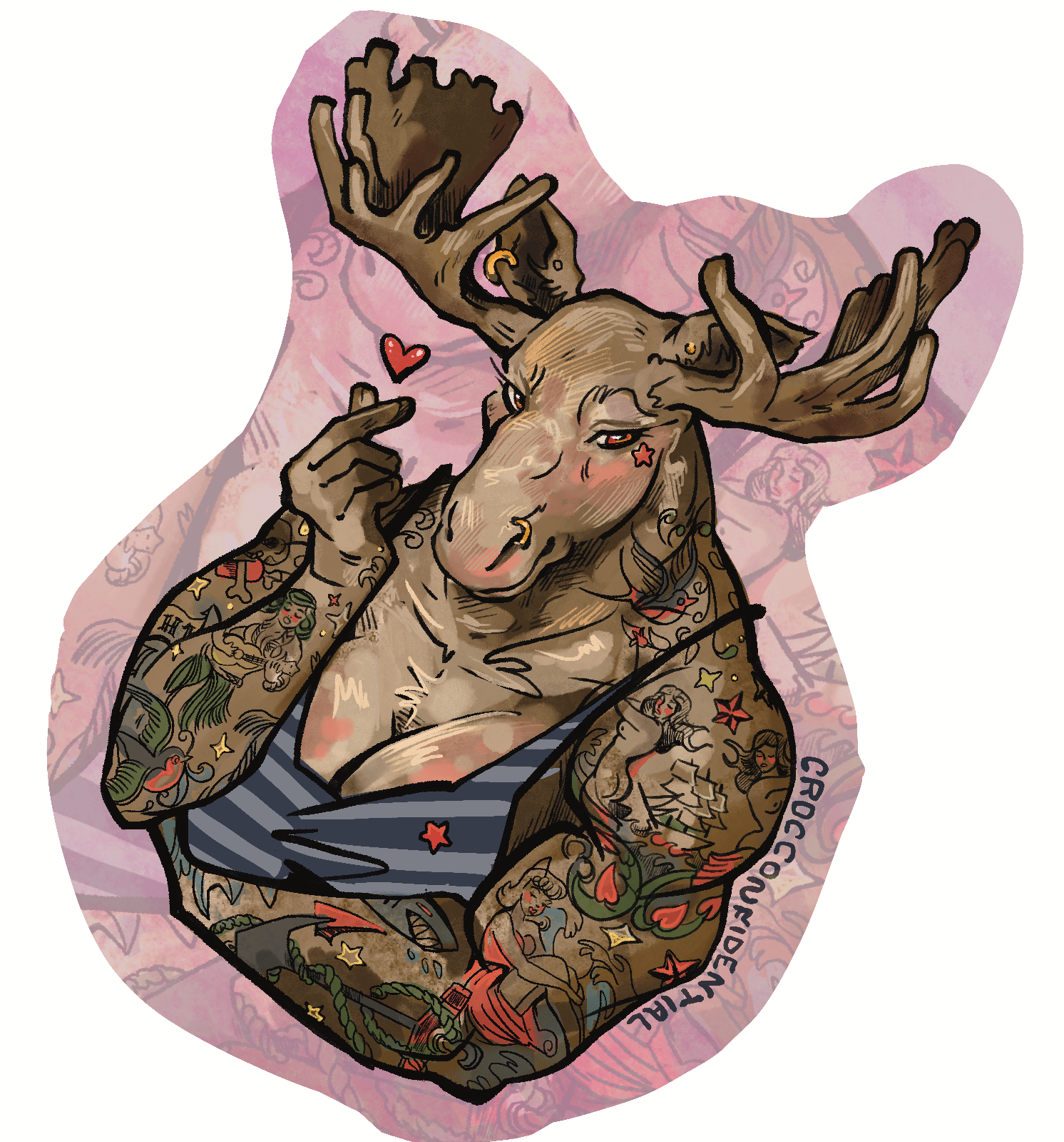 Moose Mammi Sticker