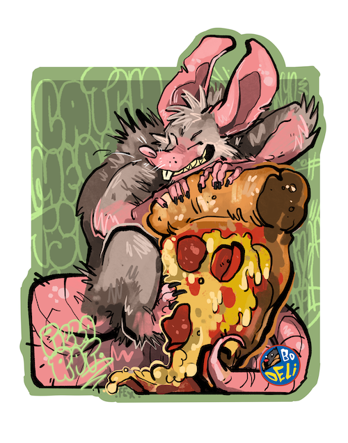 Pizza Rat Sticker