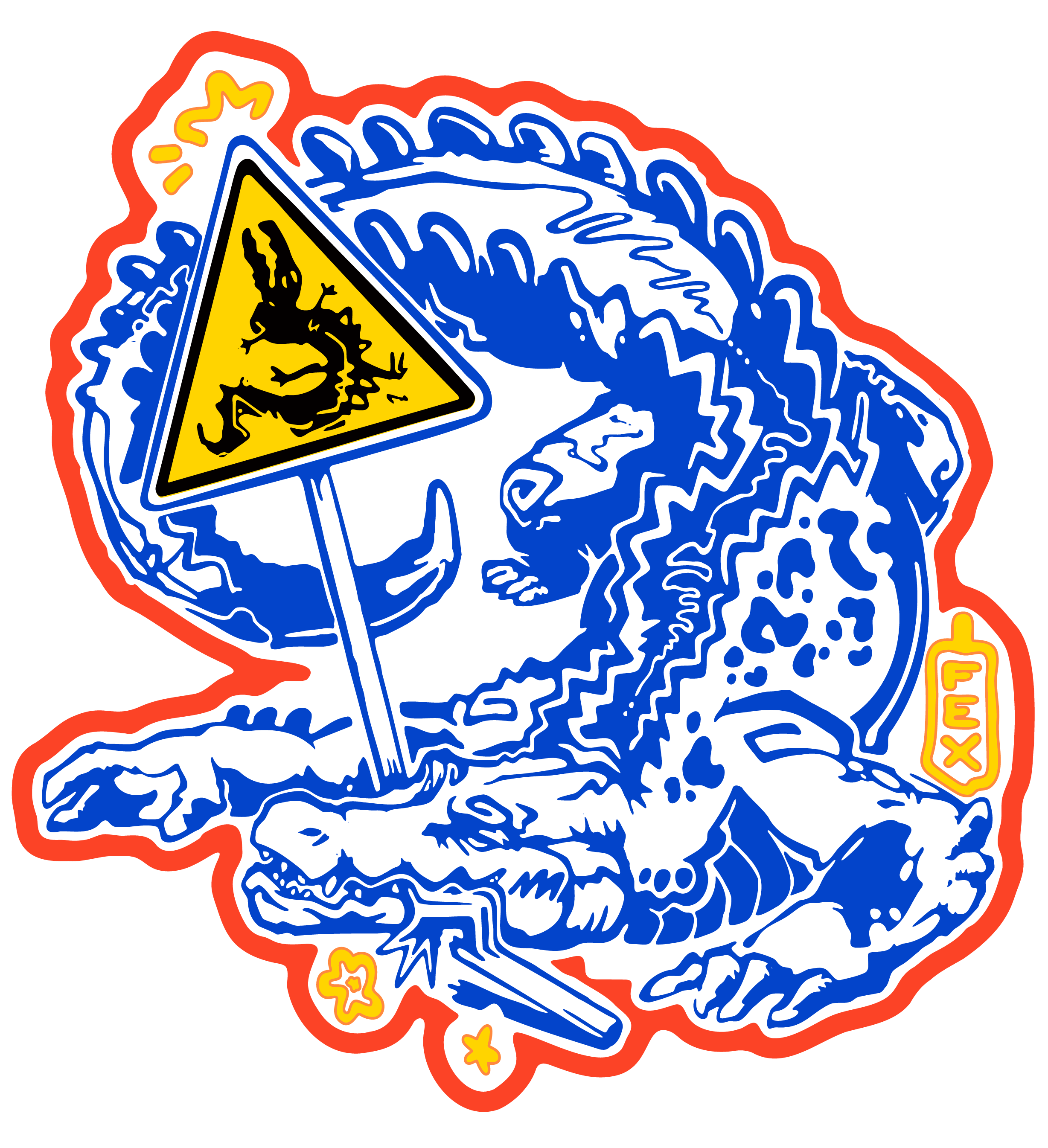 Croc Control Vinyl Sticker